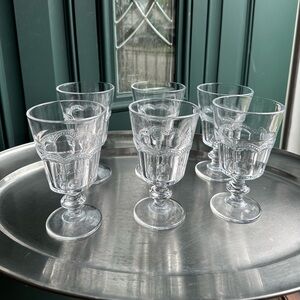 6 Vintage Studio Crystal Sundae Cups
